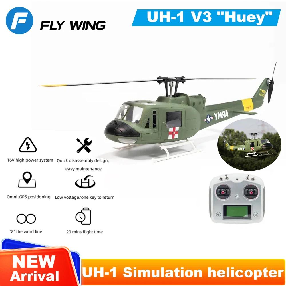 FLY WING UH-1 V3 RC ︮ V3 ׷̵ , 6CH UH1 Huey GPS  , RC ü߰ ︮ H1   ý